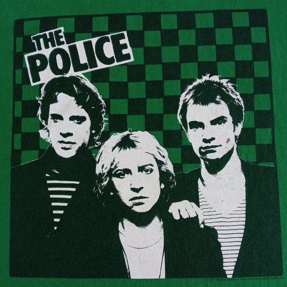 The Police 2007 green Band Tee - Picture 3 of 9